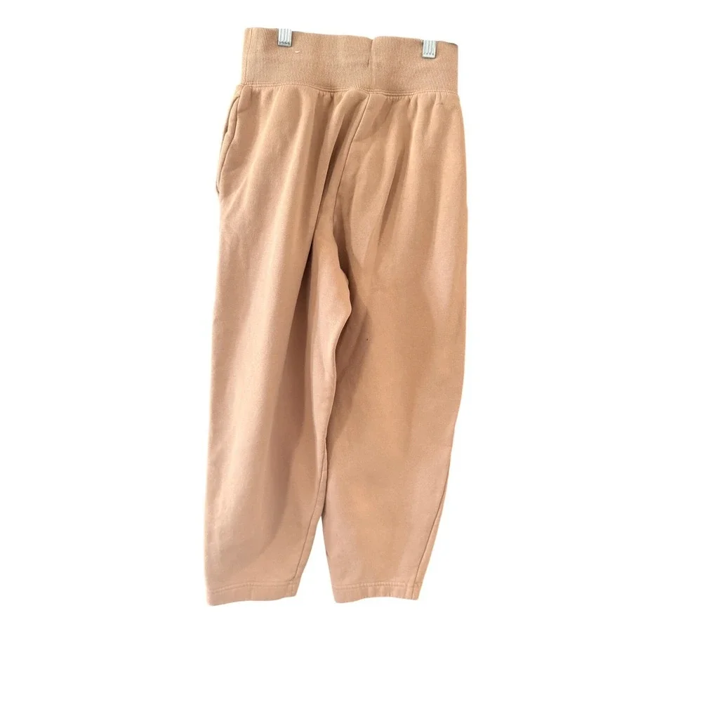 Nike Kids Phoenix Fleece High‎ Waisted Sweatpants Tan Beige XS CJ1820-200